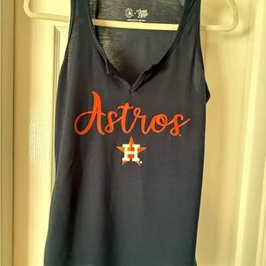 🍊NWOT Houston Astros Navy Tank Top with Orange Logo